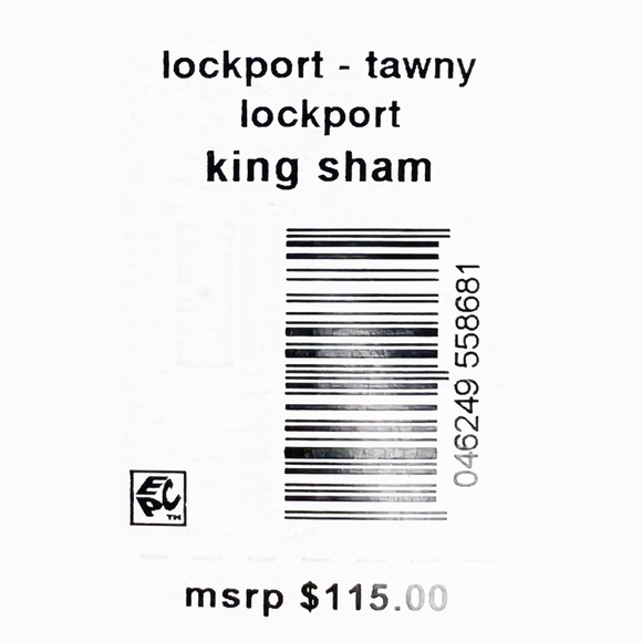 Beekman 1802 Lockport King Shams Tawny Plaid Pair Set of Two Cotton New NWT - Picture 5 of 7